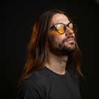 Nordew XBLUE Björn worn by model, amber evening lens